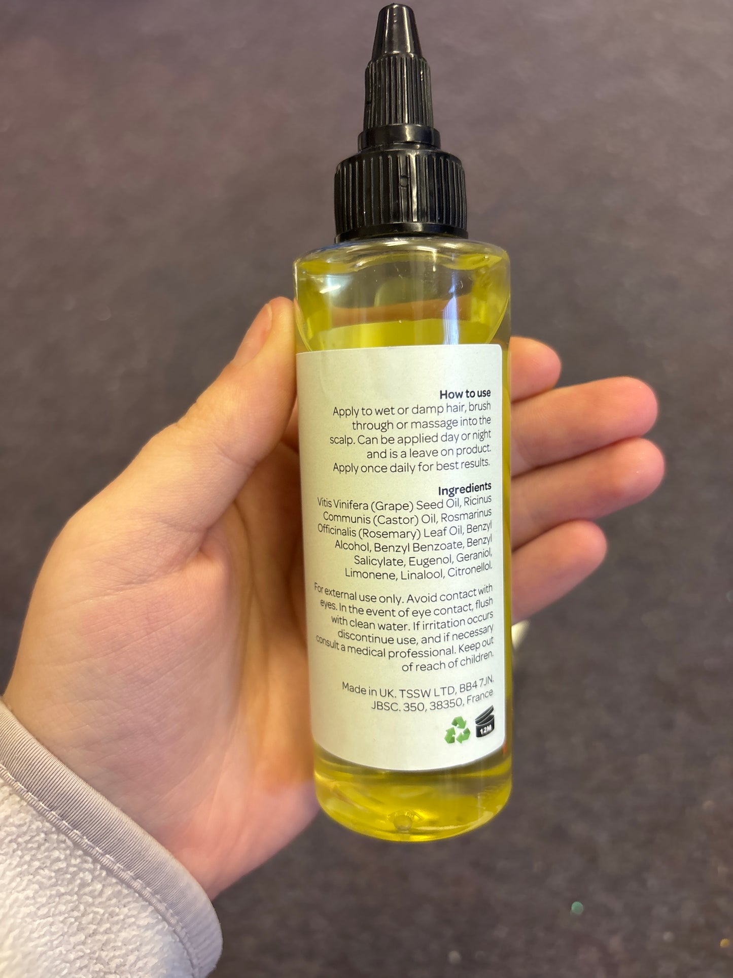 100ml Natural rosemary hair oil
